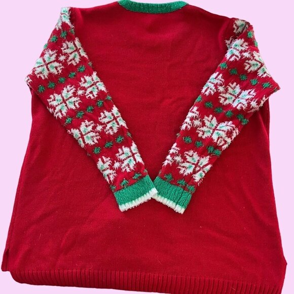 Christmas Xmas Sweater Womens 2X Multicolor‎ Long Sleeve Heavy Knit Pullover - Picture 4 of 9